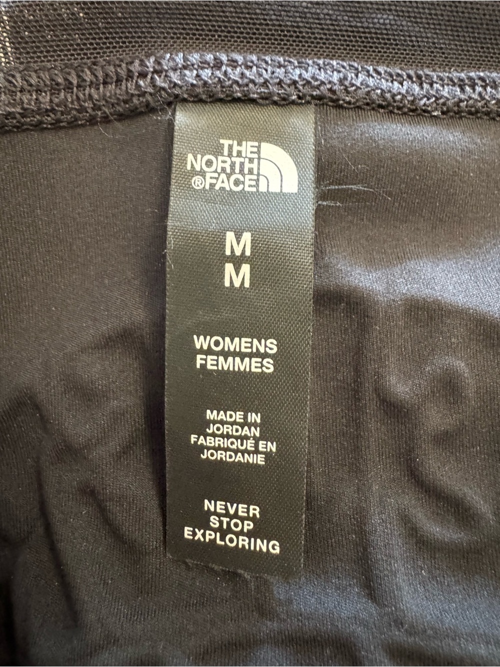 The North Face Women's Black Long-Sleeve Trailwear Top with Neon Yellow Logo - Picture 6 of 8